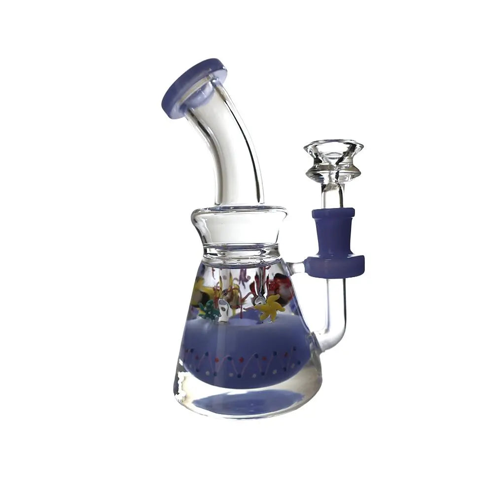 SirEEL Glycerin Nature Assorted Colors & Designs Shower Dab Rig 7"