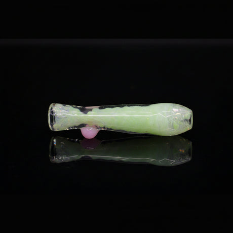 Sk - 1127 3" Hand Blown Chillum Slime Frit  Hand Pipe