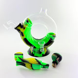 SmokeMEGA 4-in-1 Silicone Water Pipe - Versatile 11" Long with Nectar Collector