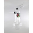 Glass smoking oil rig with 42 design for dabbing concentrates.