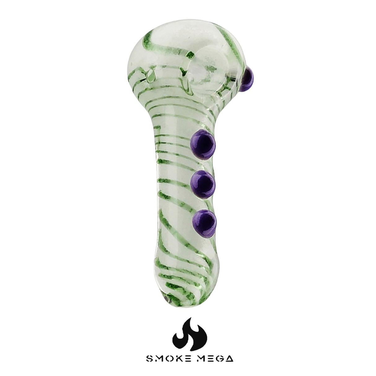 Spiral Frost Glow Hand Pipe 5"