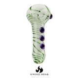 Spiral Frost Glow Hand Pipe 5"
