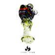 Spoon Glass Pipes | 5" Midnight Hourglass Pipe