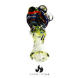 5" Midnight Hourglass Spoon Glass Pipe in stunning midnight blue.