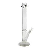 16-inch 5mm American made straights tube bong, durable borosilicate glass, optimal smoke filtration.