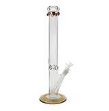 16 inch 5mm American made straight tube bong, premium borosilicate glass, durable and heat resistant.