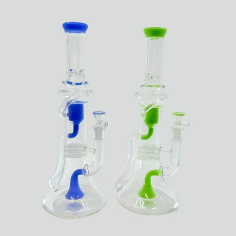 The new 12 inch recycle triples showerhead beaker bong - SmokeMEGA