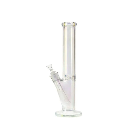 12" Metallic Straights Bong with sleek design and efficient water filtration system.