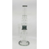 18 inch shower head straight water bong with borosilicate glass and showerhead percolator.