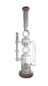 Water Bong | 22" Dual Perc Recycler Style Water Pipe Bong