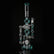Water Bong | 22" Dual Perc Recycler Style Water Pipe Bong