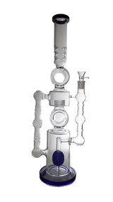 Water Bong | 22" Dual Perc Recycler Style Water Pipe Bong