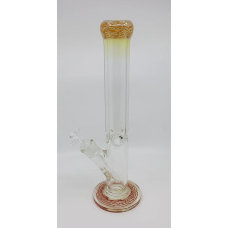 American made 14-inch straight glass bong with 9mm thickness.