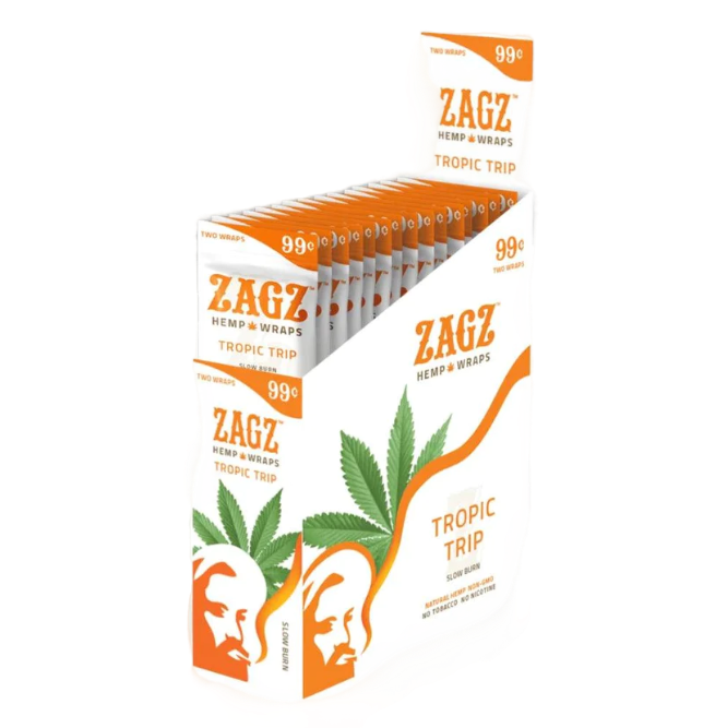 Zagz Hemp Wraps - 25 Pack | Zig Zag Hemp Wraps