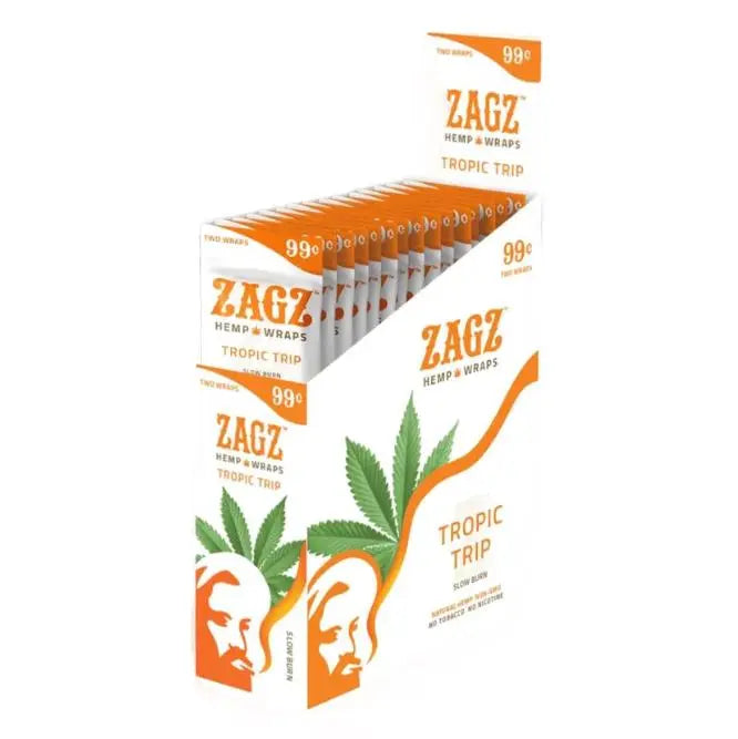 Zagz Hemp Wraps - 25 Pack | Zig Zag Hemp Wraps