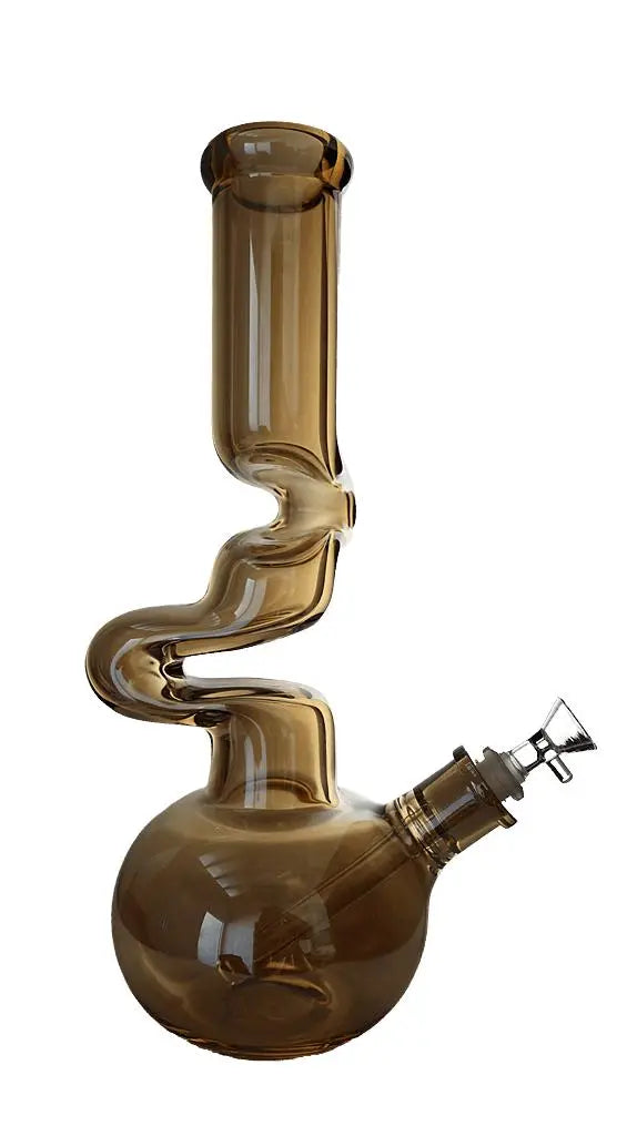 Zig Zag Bong | Zong Metallic Zig Zag Beaker Bong 14"