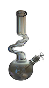 Zig Zag Bong | Zong Metallic Zig Zag Beaker Bong 14"