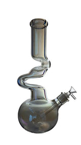 Zig Zag Bong | Zong Metallic Zig Zag Beaker Bong 14"