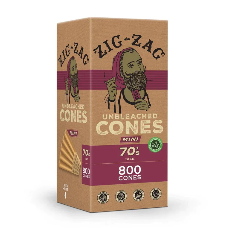 Zig Zag Hemp Wraps | Cones 11/4mm,98mm,109mm