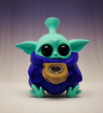 silicone bong - baby yoda
