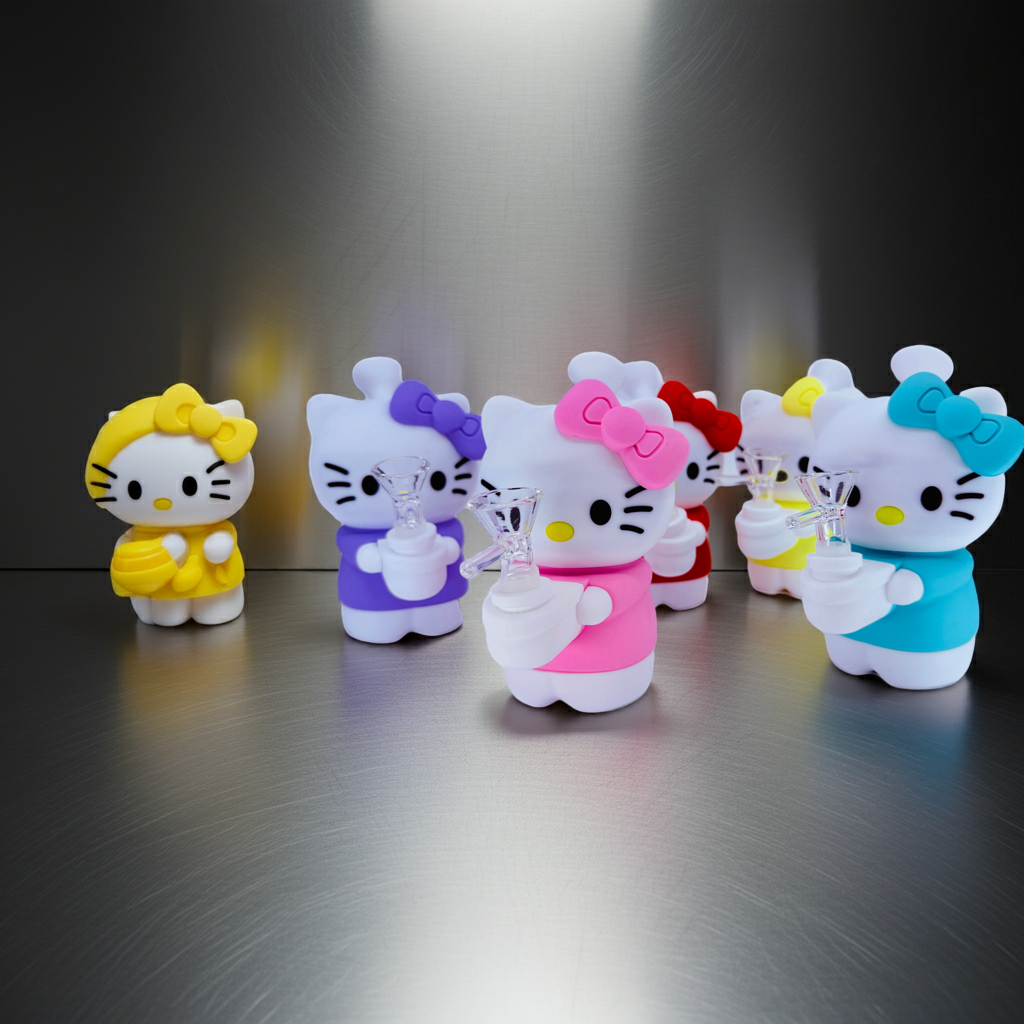Hello Kitty Silicone Bong - Fun, Durable Design for Ultimate Enjoyment